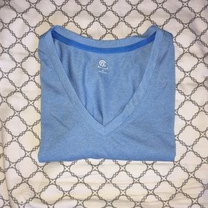 Light blue workout top